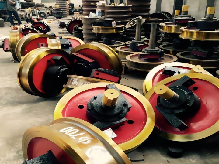 removal and installation of crane wheel set