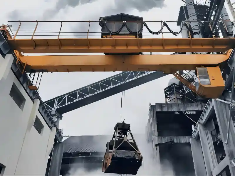 double-bladed grab for lifting